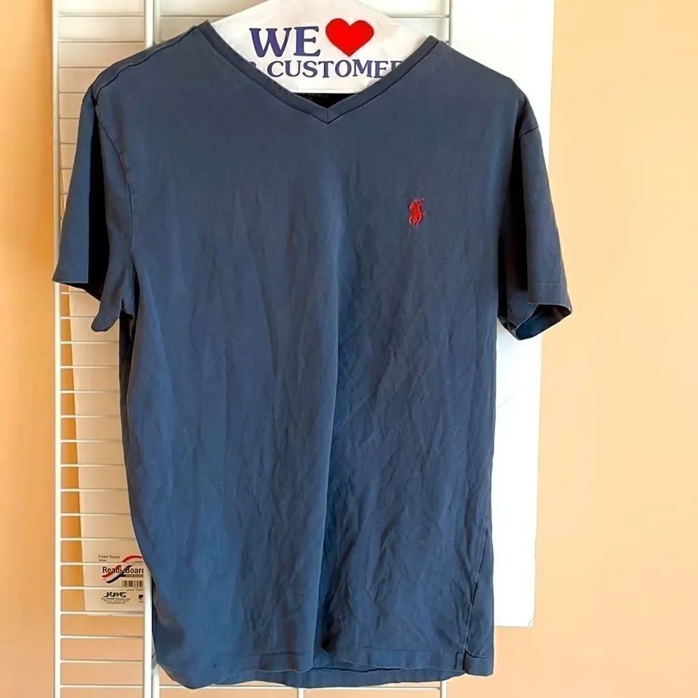 Polo Ralph Lauren t-shirt small grey red pony logo